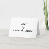 Cartes Pour Fêtes Annuelles Chèvre (Dos)