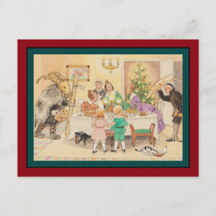 Cartes Pour Fêtes Annuelles Chèvre de juillet au Tableau de Noël