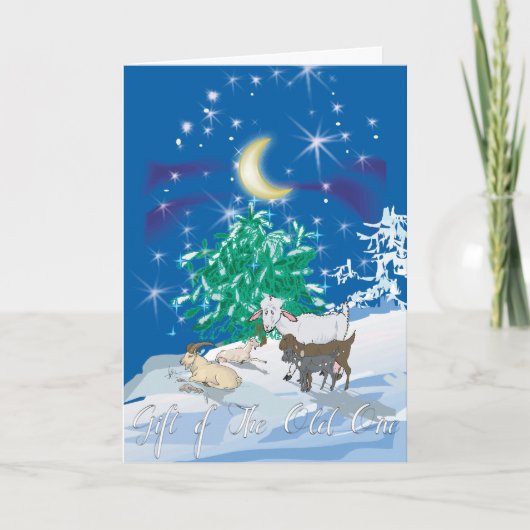 Cartes Pour Fêtes Annuelles Chèvre - Don de l'Ancien (Devant)