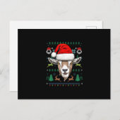 Cartes Pour Fêtes Annuelles Chèvre Vilain Noël Noël Noël Noël Noël Noël Noël N (Devant / Derrière)