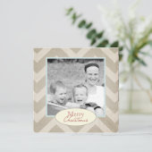 Cartes Pour Fêtes Annuelles Chevron Christmas (Debout devant)