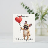 Cartes Pour Fêtes Annuelles 💘🐶Chew Love Carefully” (Debout devant)