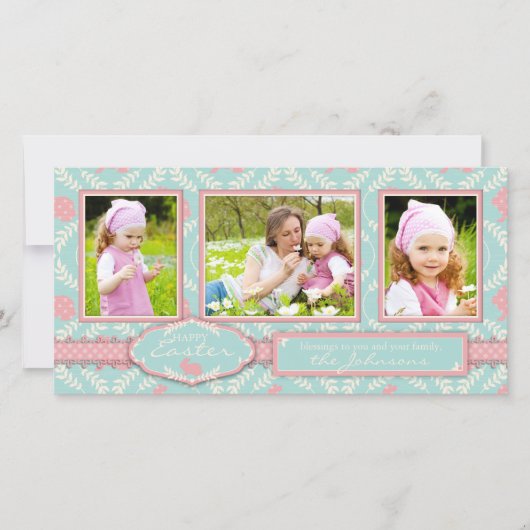 Cartes Pour Fêtes Annuelles Chic Bunny Photo (Devant)