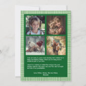 Cartes Pour Fêtes Annuelles Chic En vichy Noël Green Custom 5 Photo (Dos)