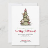 Cartes Pour Fêtes Annuelles Chic funny Christmas tree greeting card (Devant)