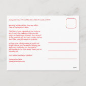 Cartes Pour Fêtes Annuelles Chic Gingham Red Green Christmas Custom Business (Dos)