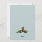 Cartes Pour Fêtes Annuelles Chic Navy Rouge Vert Blanc Joyeux Noël Folio (Dos)
