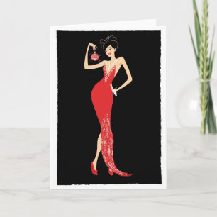 Cartes Pour Fêtes Annuelles Chic notecard