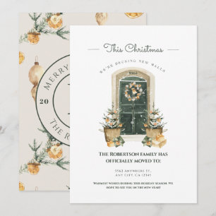 Cartes Pour Fêtes Annuelles Chic Porte verte saisonnière Nouvelle maison Faire