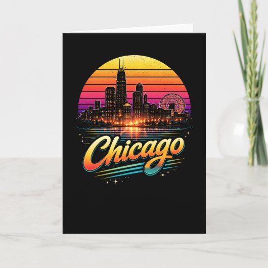 Cartes Pour Fêtes Annuelles Chicago (Devant)