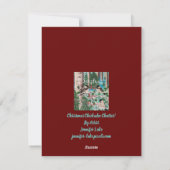 Cartes Pour Fêtes Annuelles Chickadee Christmas Chatter (Dos)