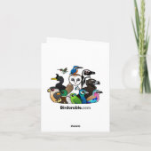 Cartes Pour Fêtes Annuelles Chickadee Père Noël (Dos)