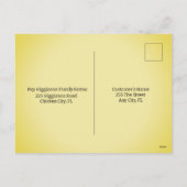 Cartes Pour Fêtes Annuelles Chicken Farm (Dos)