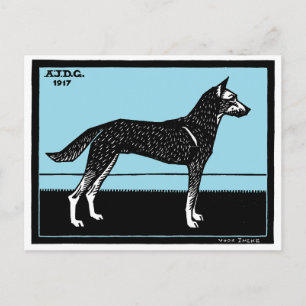 Cartes Pour Fêtes Annuelles Chien (1917) Julie de Graag