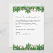 Cartes Pour Fêtes Annuelles Chien avec pull | Nous t'avons fait un joyeux Noël (Dos)