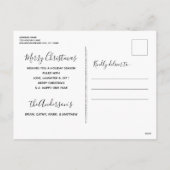 Cartes Pour Fêtes Annuelles Chien berger allemand élégant Joyeux Noël (Dos)