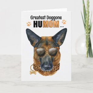 Cartes Pour Fêtes Annuelles Chien berger allemand plus grand HuMOM Fête des Mè