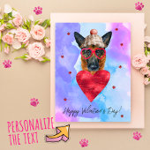 Cartes Pour Fêtes Annuelles Chien-cadeau de Saint Valentin, berger allemand vi