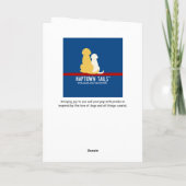 Cartes Pour Fêtes Annuelles Chien Citrouille embrasse Thanksgiving Card (Dos)