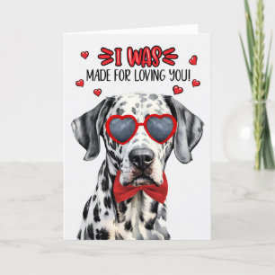 Cartes Pour Fêtes Annuelles Chien dalmate fait pour vous aimer Valentine