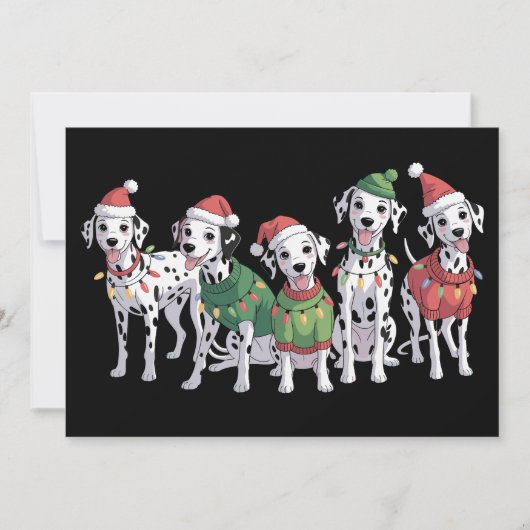 Cartes Pour Fêtes Annuelles Chien Dalmatien Noël Amant Noël Maman Chien Maman (Devant)