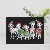 Cartes Pour Fêtes Annuelles Chien Dalmatien Noël Amant Noël Maman Chien Maman (Debout devant)