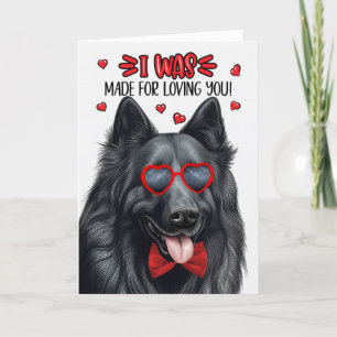 Cartes Pour Fêtes Annuelles Chien de Berger Belge Fait pour t'aimer Saint-Vale