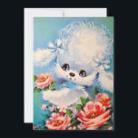 Cartes Pour Fêtes Annuelles Chien De Chien De Chien vintage Dans Les Fleurs<br><div class="desc">Chien De Chien De Chien vintage Dans Les Fleurs.</div>