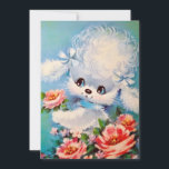 Cartes Pour Fêtes Annuelles Chien De Chien De Chien vintage Dans Les Fleurs<br><div class="desc">Chien De Chien De Chien vintage Dans Les Fleurs.</div>