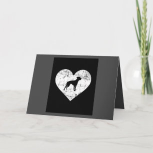 Cartes Pour Fêtes Annuelles Chien de coeur American Bulldog