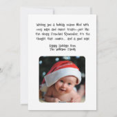 Cartes Pour Fêtes Annuelles chien de compagnie français mignon, chapeau de Pèr (Dos)