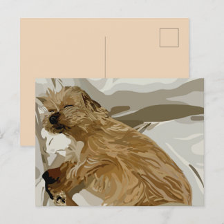 Cartes Pour Fêtes Annuelles Chien de la petite marguerite