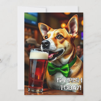 Cartes Pour Fêtes Annuelles Chien de la St-Pat