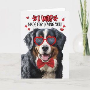 Cartes Pour Fêtes Annuelles Chien de Montagne bernois fait pour vous aimer Val