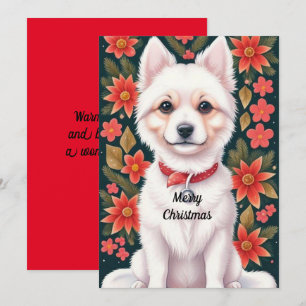 Cartes Pour Fêtes Annuelles Chien de Noël
