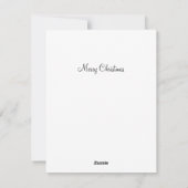 Cartes Pour Fêtes Annuelles Chien de Noël (Dos)