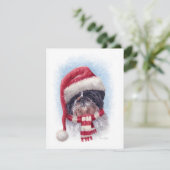 Cartes Pour Fêtes Annuelles Chien de Noël (Debout devant)