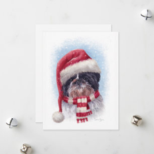Cartes Pour Fêtes Annuelles Chien de Noël