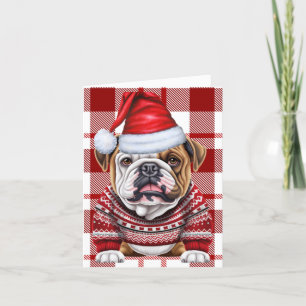 Cartes Pour Fêtes Annuelles Chien de Noël Chien de Noël Rouge Parié Noël
