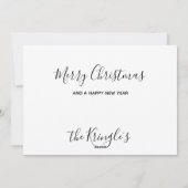 Cartes Pour Fêtes Annuelles Chien de Noël du Black Lab du Père Noël Chien de N (Dos)