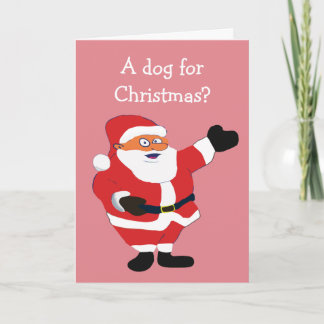 Cartes Pour Fêtes Annuelles Chien de Noël Mange Animaux de compagnie Humour Fu