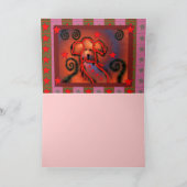 Cartes Pour Fêtes Annuelles Chien de partie (Intérieur)