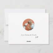 Cartes Pour Fêtes Annuelles Chien de style rétro moderne couleur vive rouge ro (Dos)