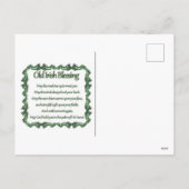 Cartes Pour Fêtes Annuelles Chien de taureau de la Saint-Patrick (Dos)