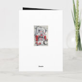 Cartes Pour Fêtes Annuelles chien écossais de Noël rétro (Dos)