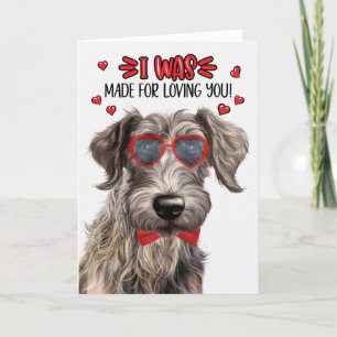 Cartes Pour Fêtes Annuelles Chien écossais Deerhound Fait Vous Aimer Valentine