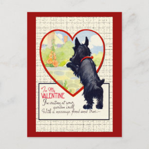 Cartes Pour Fêtes Annuelles Chien écossais Valentine Scottish Terrier