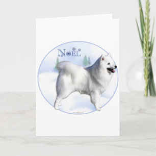 Cartes Pour Fêtes Annuelles Chien Esquimau Américain Noel