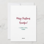 Cartes Pour Fêtes Annuelles Chien grand-père Joyeux Noël personnalisé animal d (Dos)