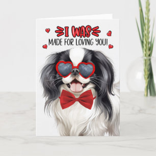 Cartes Pour Fêtes Annuelles Chien japonais fait pour vous aimer Valentine